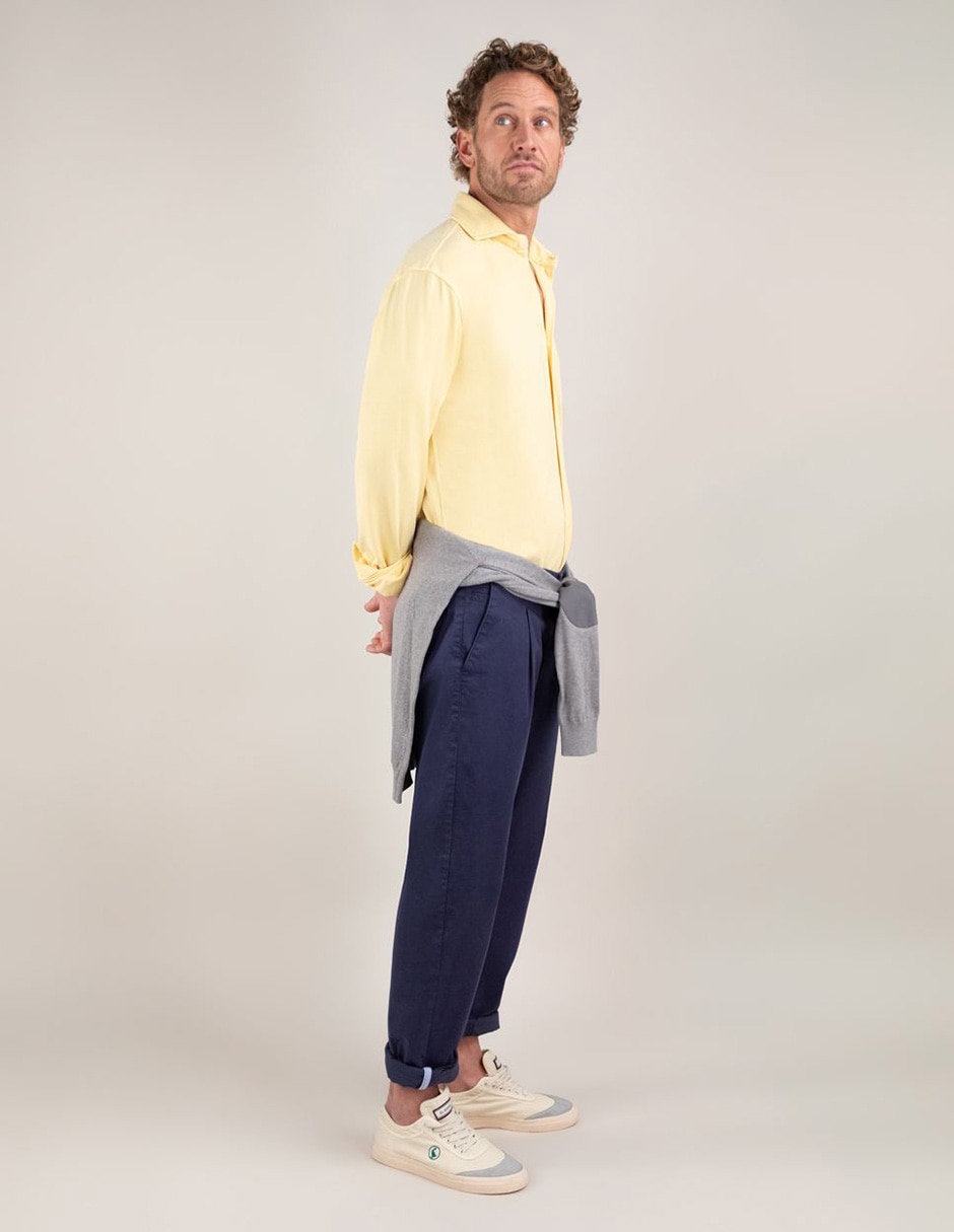 Pantalón chino regular de algodón para hombre 3