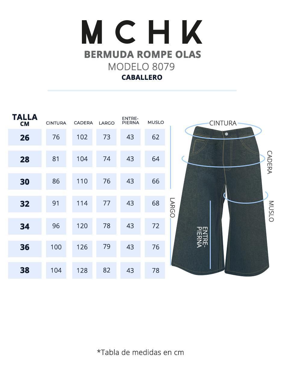 Bermuda de mezclilla para hombre 6