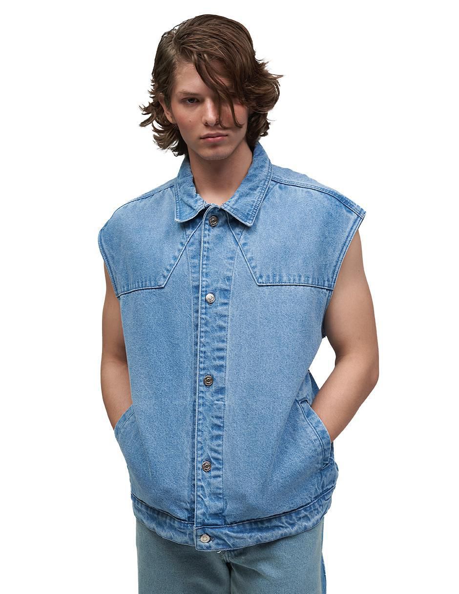 Chaleco mezclilla para hombre