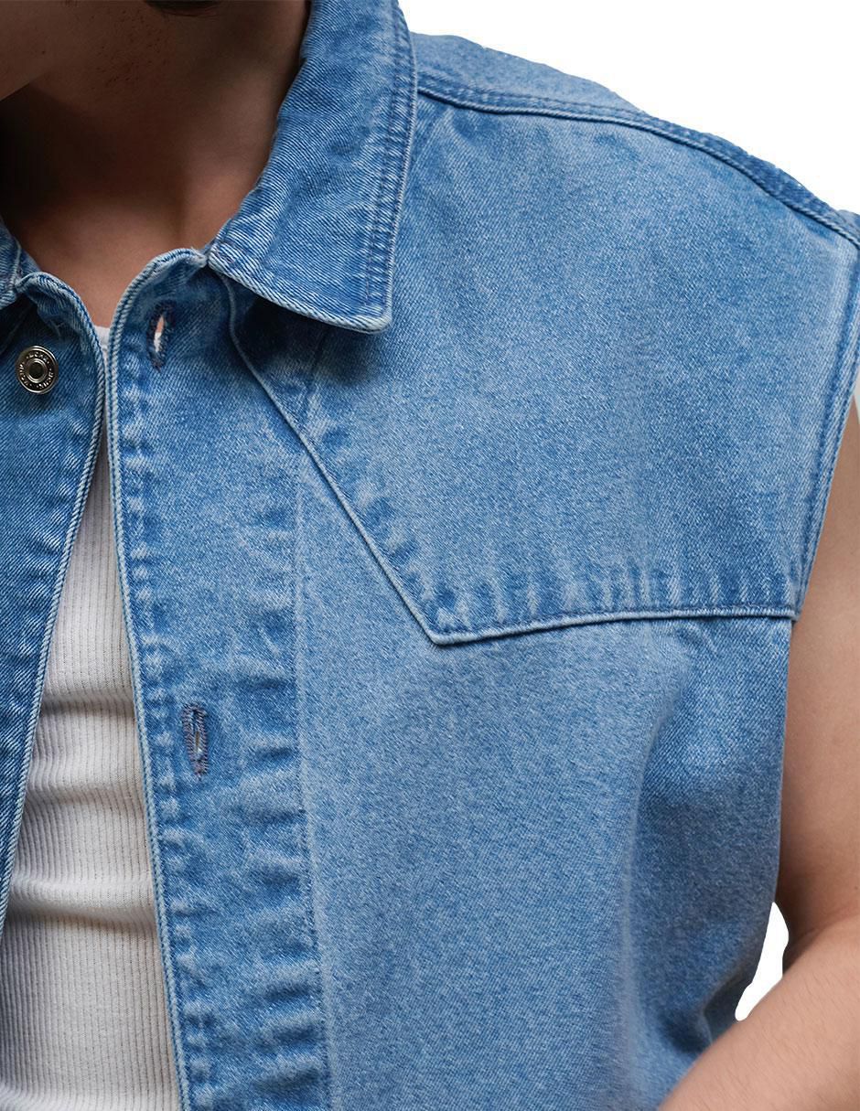 Chaleco mezclilla para hombre 4