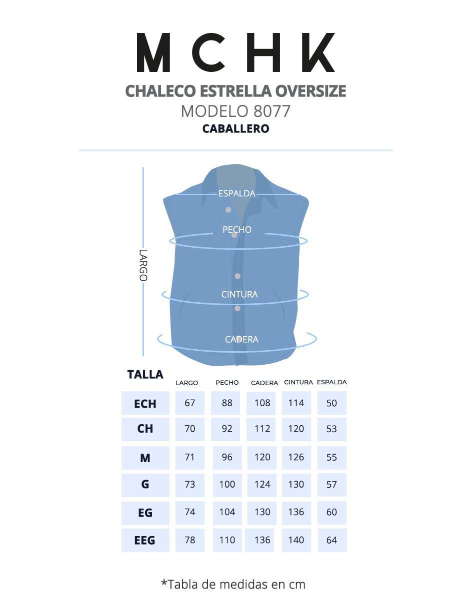 Chaleco mezclilla para hombre 6