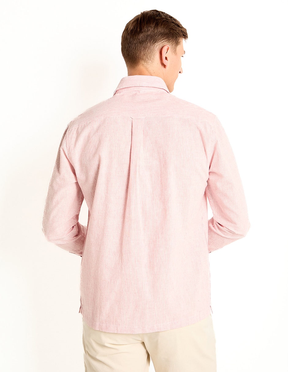 Camisa casual de algodón manga larga para hombre 2