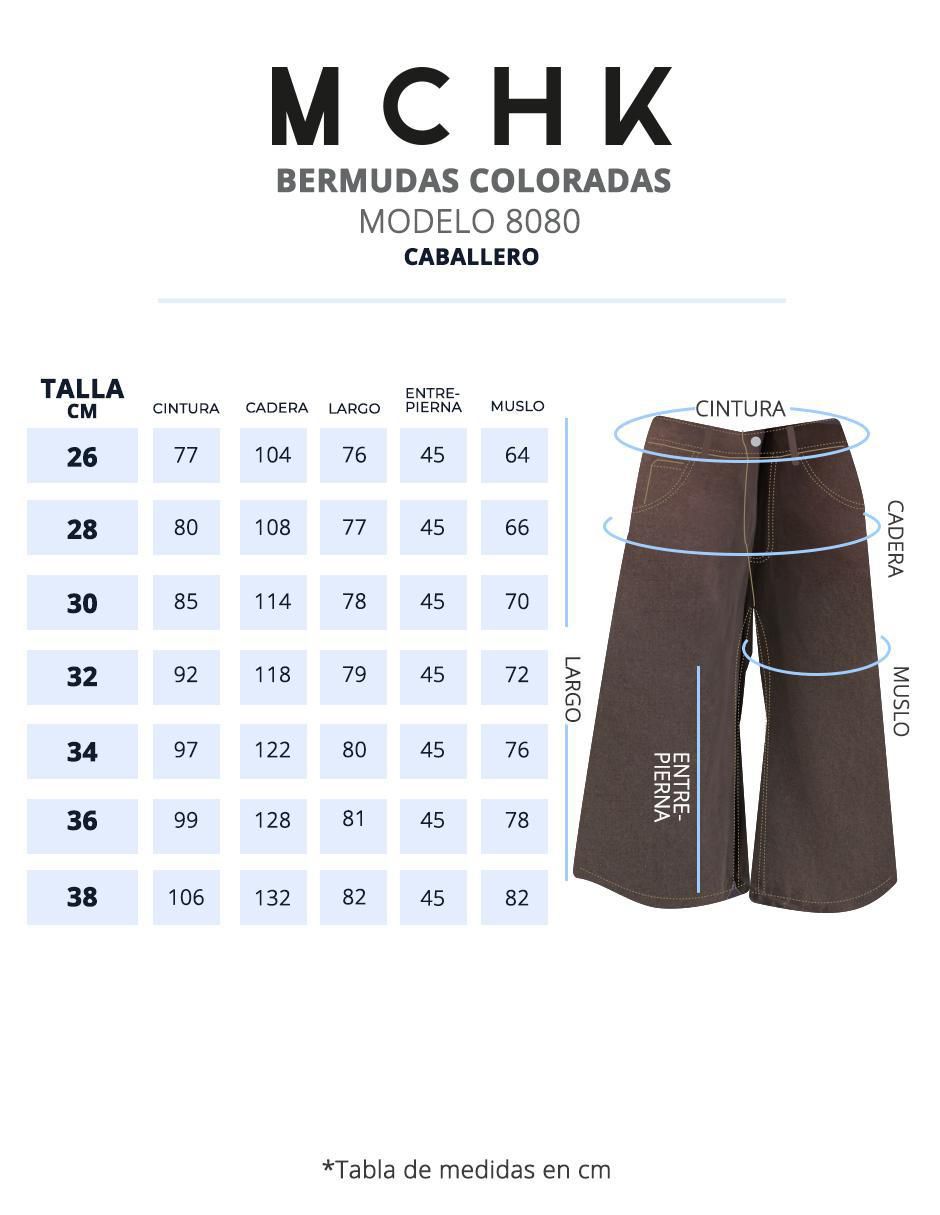 Bermuda de mezclilla para hombre 6