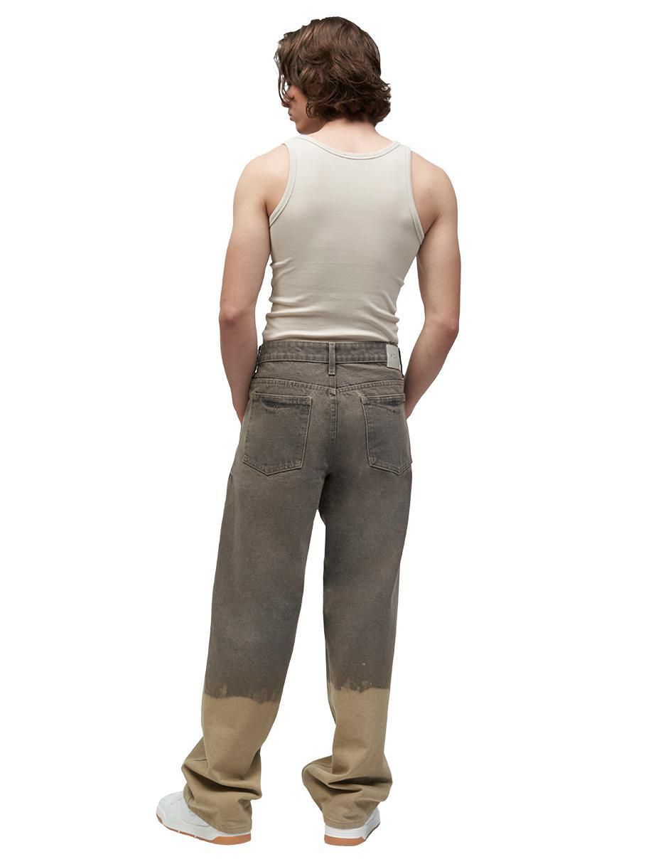 Jeans relaxed slim lavado medio para hombre 2