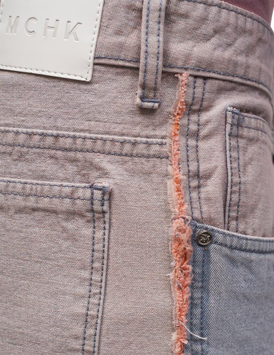 Jeans regular straight lavado claro para hombre 4