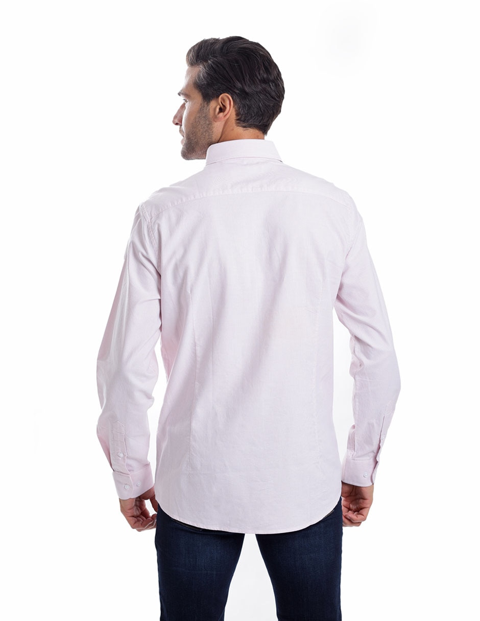 Camisa casual manga larga para hombre 4