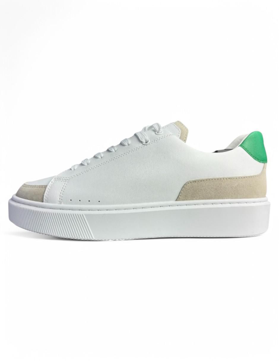 Tenis de piel para hombre