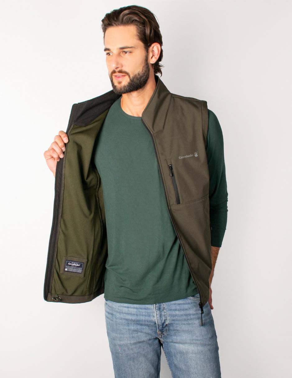 "chaleco" greenlander no poliéster con bolsillos "para hombre"