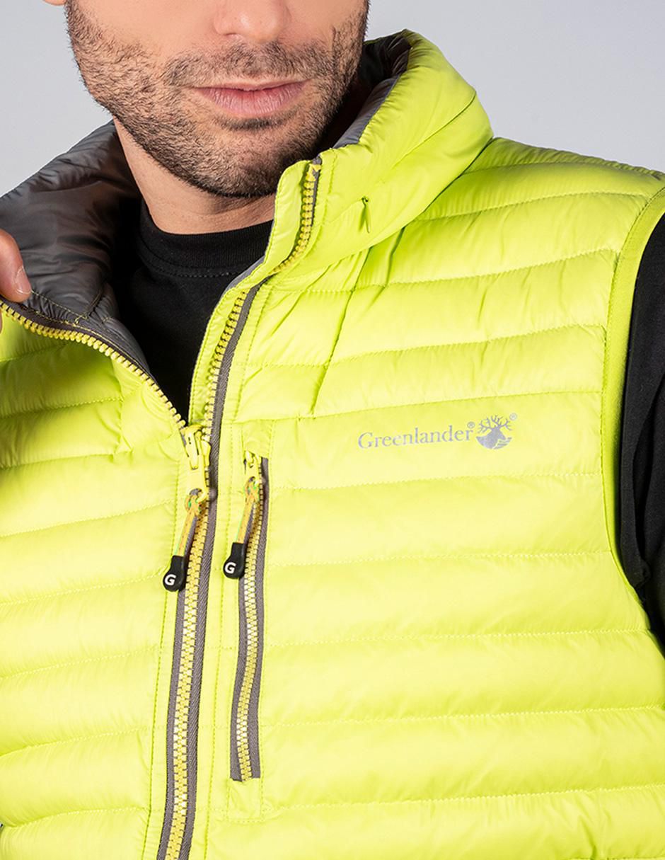 "chaleco" greenlander no poliéster capucha desmontable "para hombre"