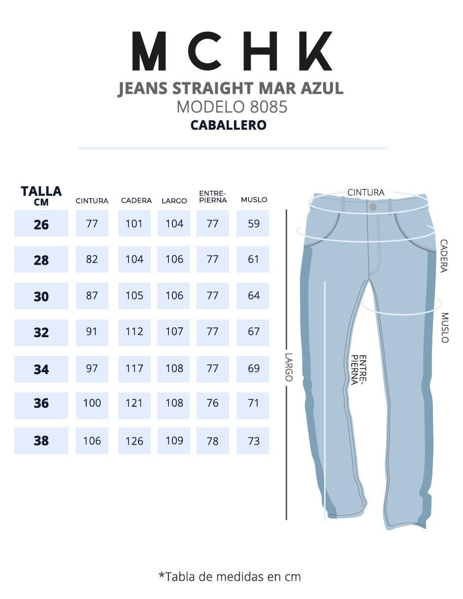 Jeans straight lavado claro para hombre 6