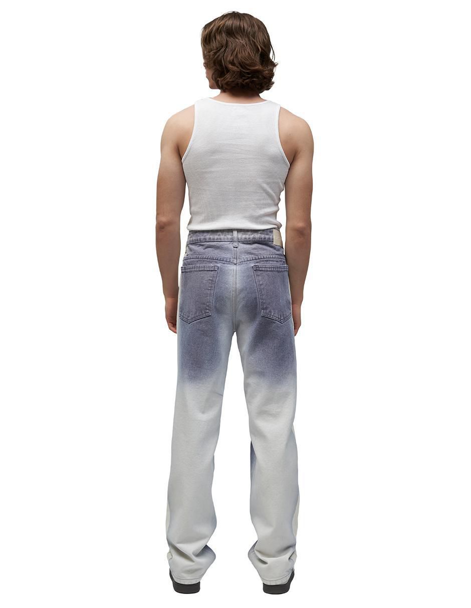 Jeans straight lavado bitono para hombre 2