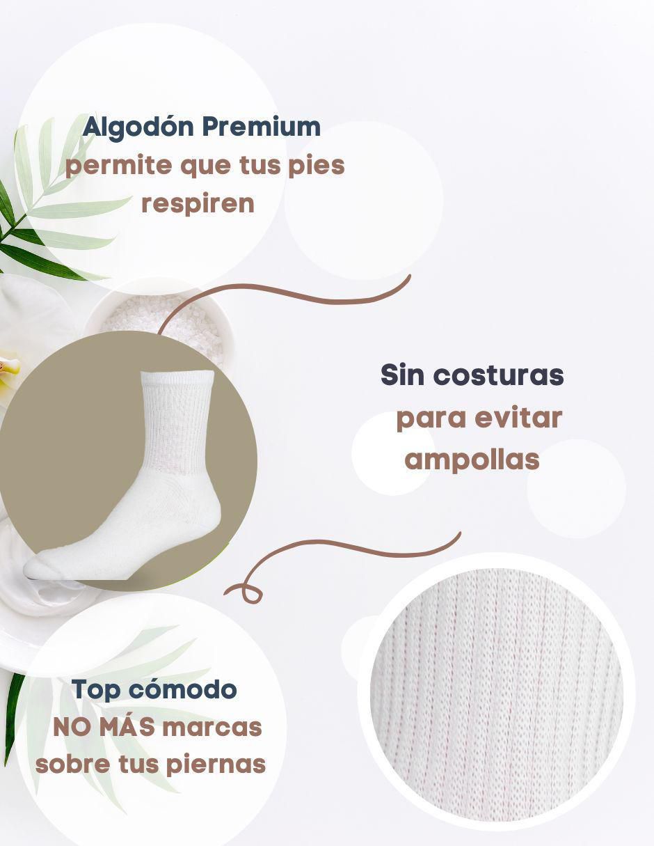 Set de calceta transpirable de algodón para hombre 6 pares 3