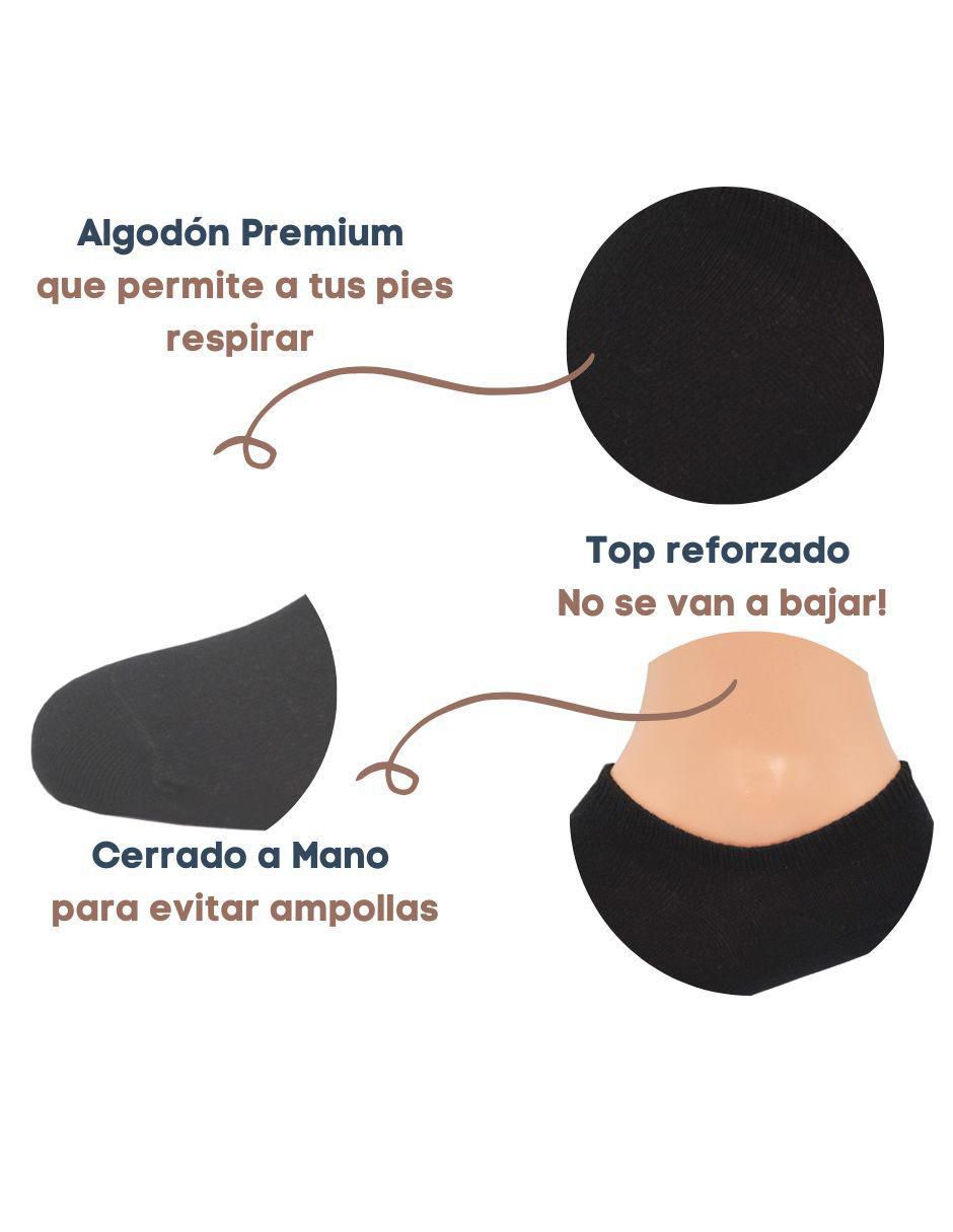 Set de tín invisible de algodón para hombre 6 pares 2
