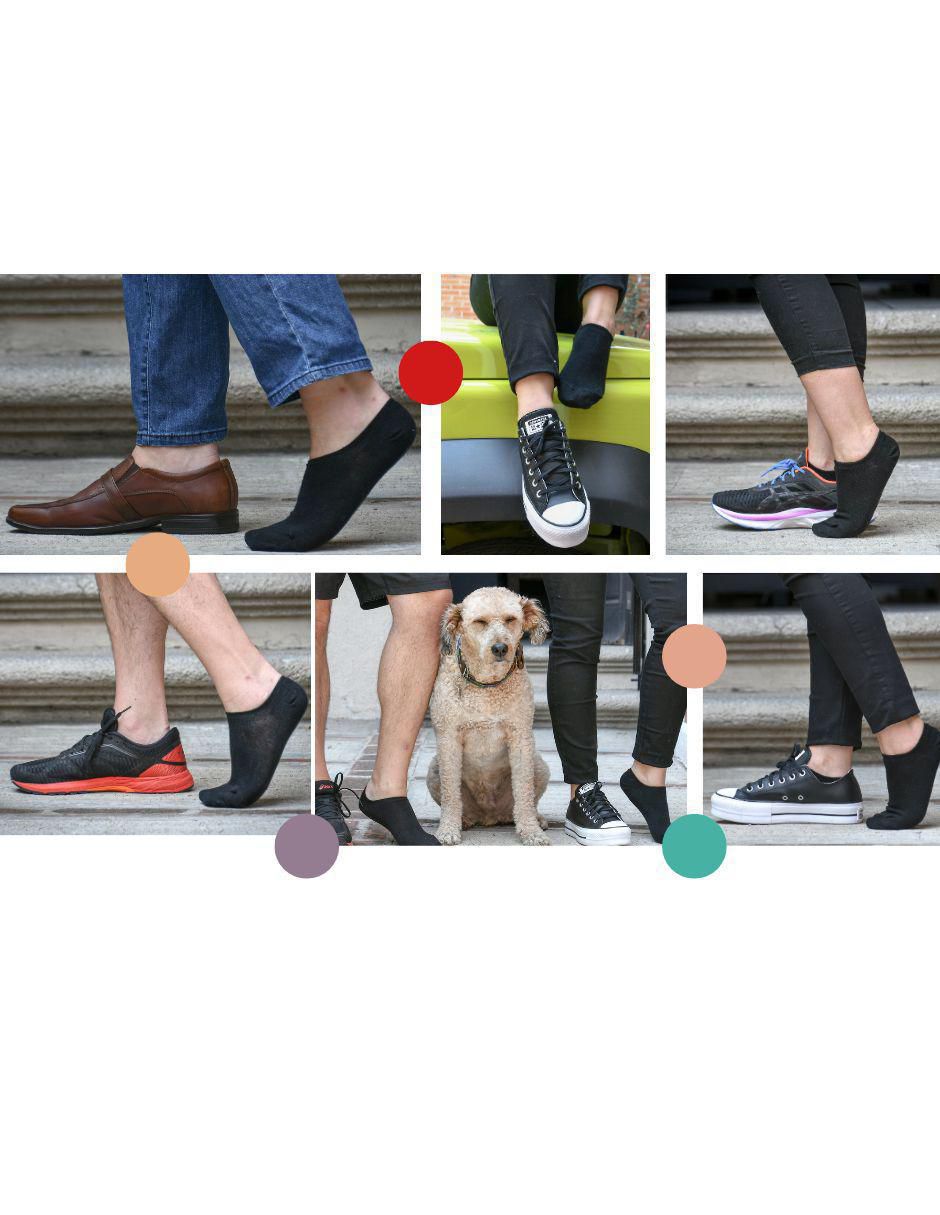 Set de tín invisible de algodón para hombre 6 pares 4