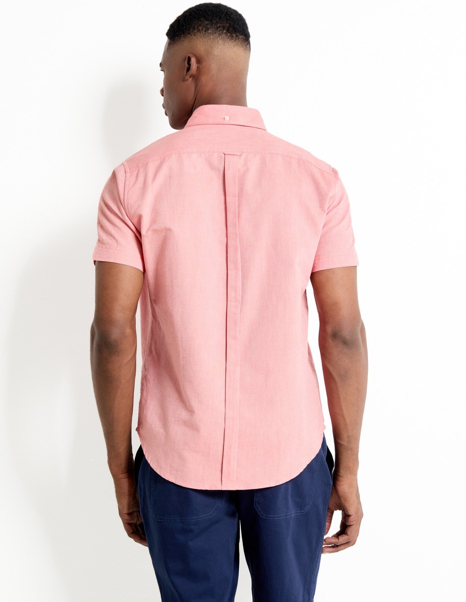 Camisa casual de algodón manga corta para hombre 2