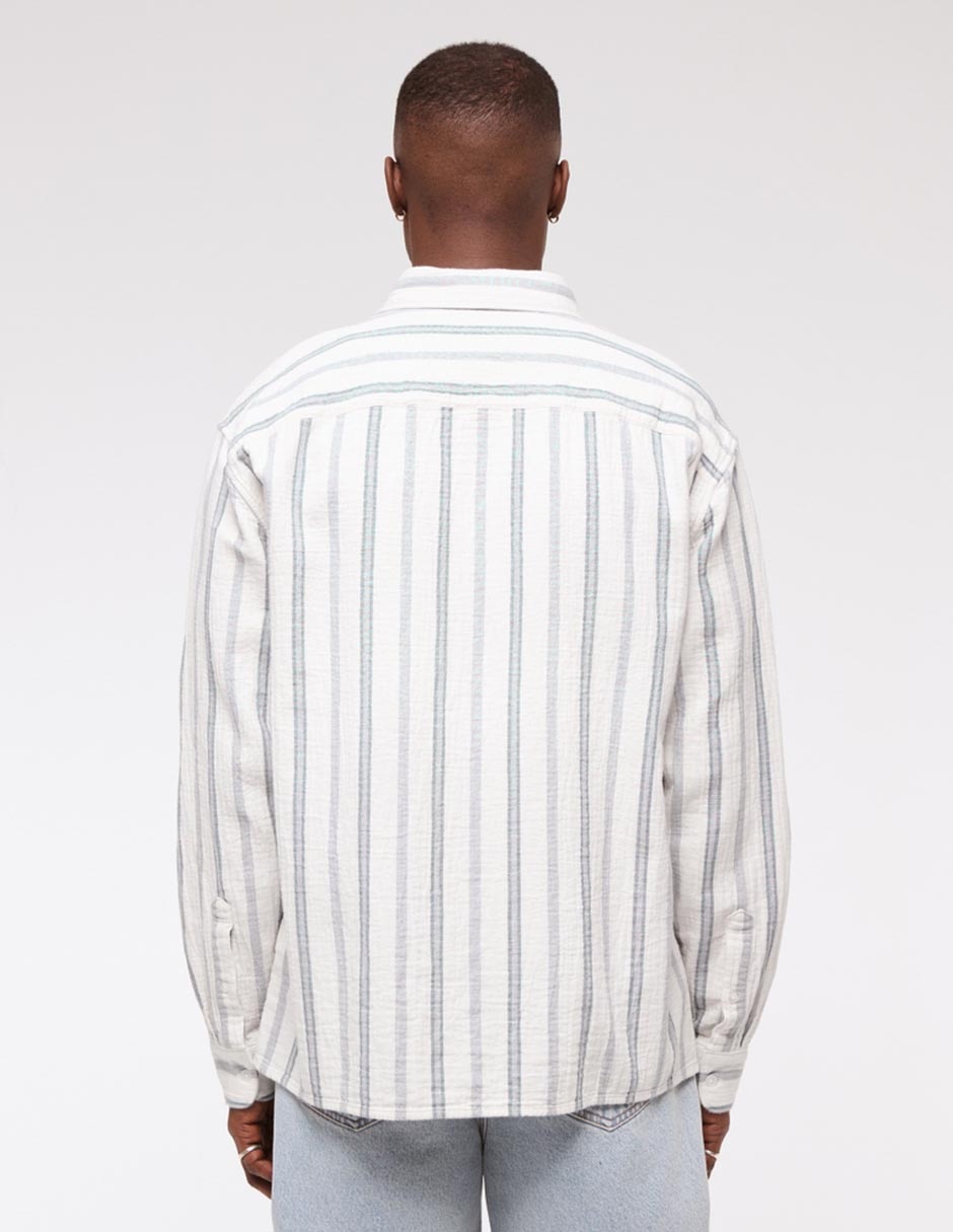 Camisa casual de algodón manga larga para hombre 2