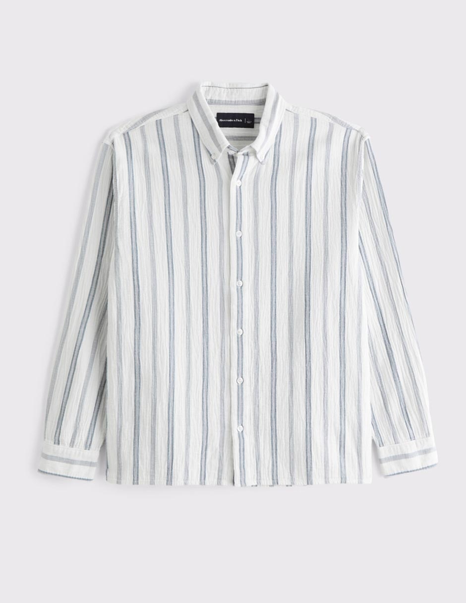 Camisa casual de algodón manga larga para hombre 4
