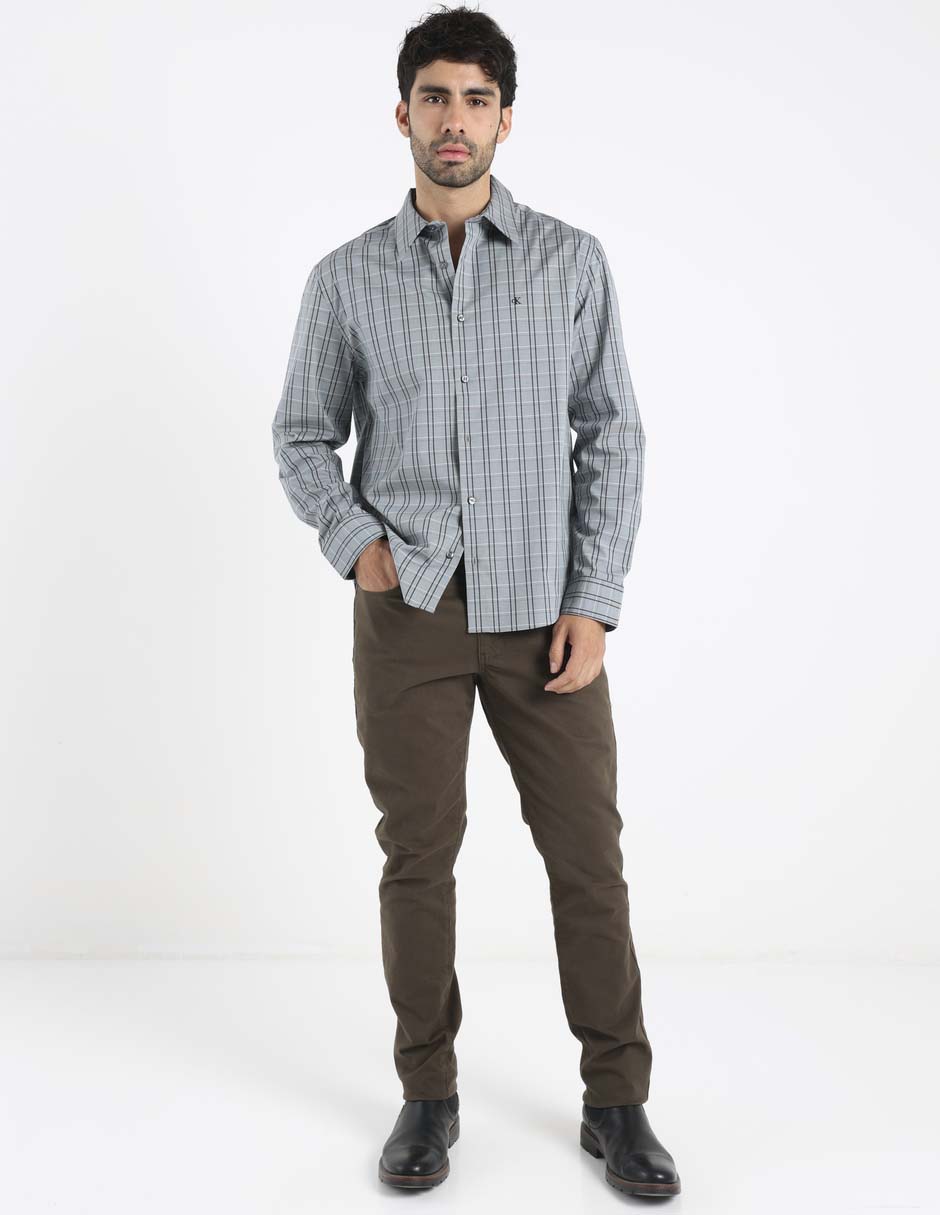 Pantalón slim de algodón para hombre 2