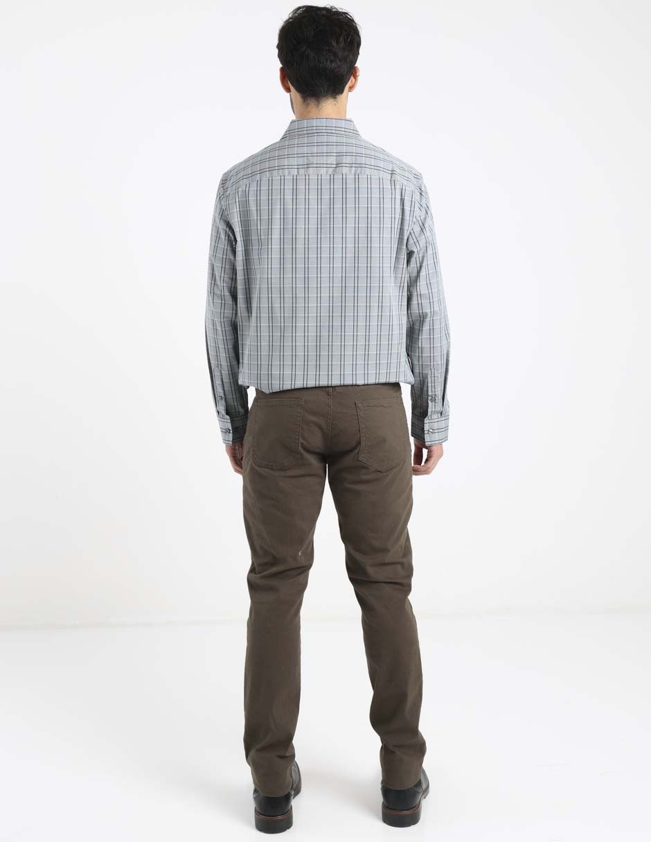 Pantalón slim de algodón para hombre 6