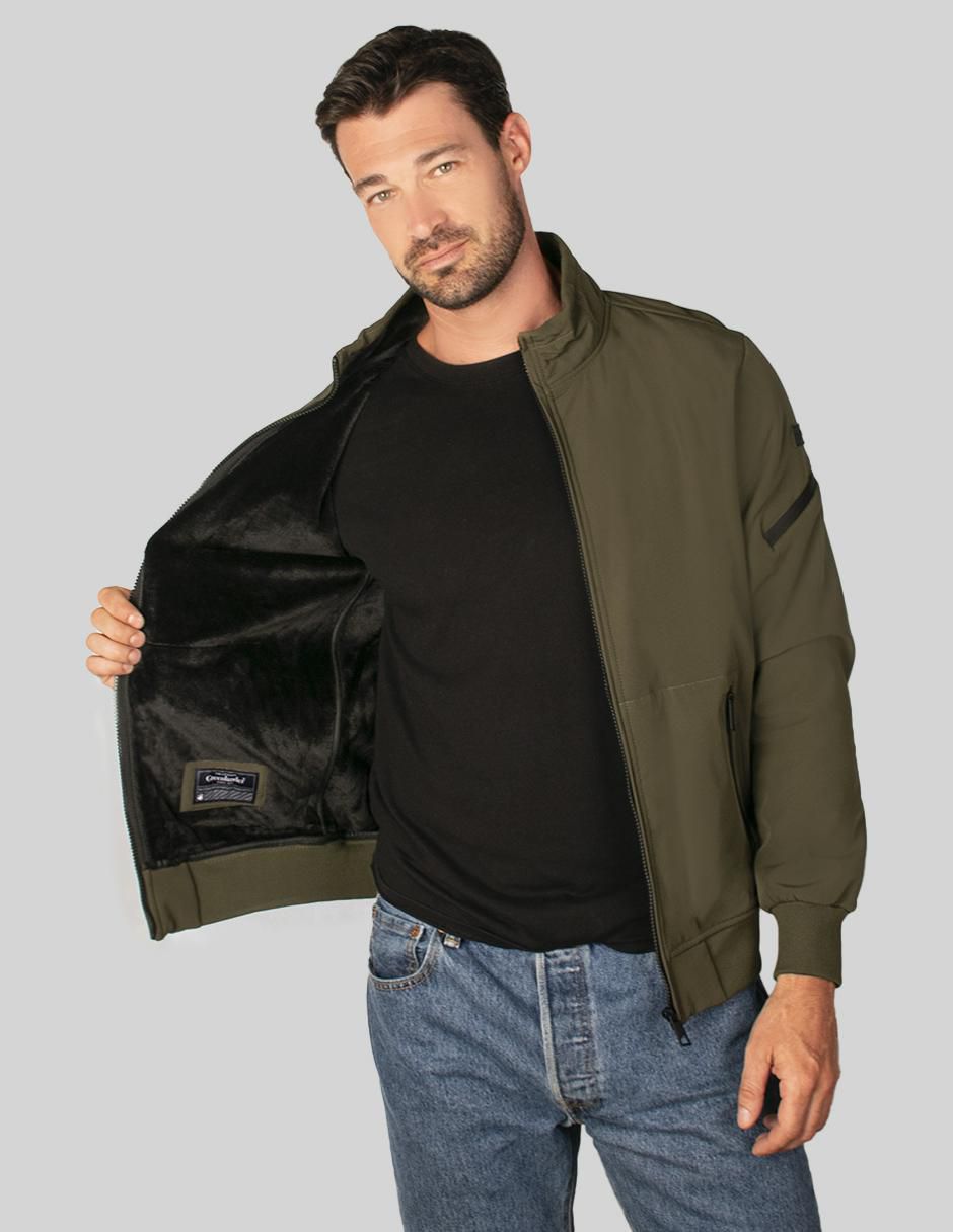 Chamarra bomber Greenlander impermeable con bolsillos para hombre