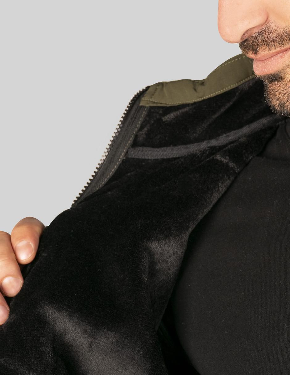 Chamarra bomber impermeable con bolsillos para hombre 3