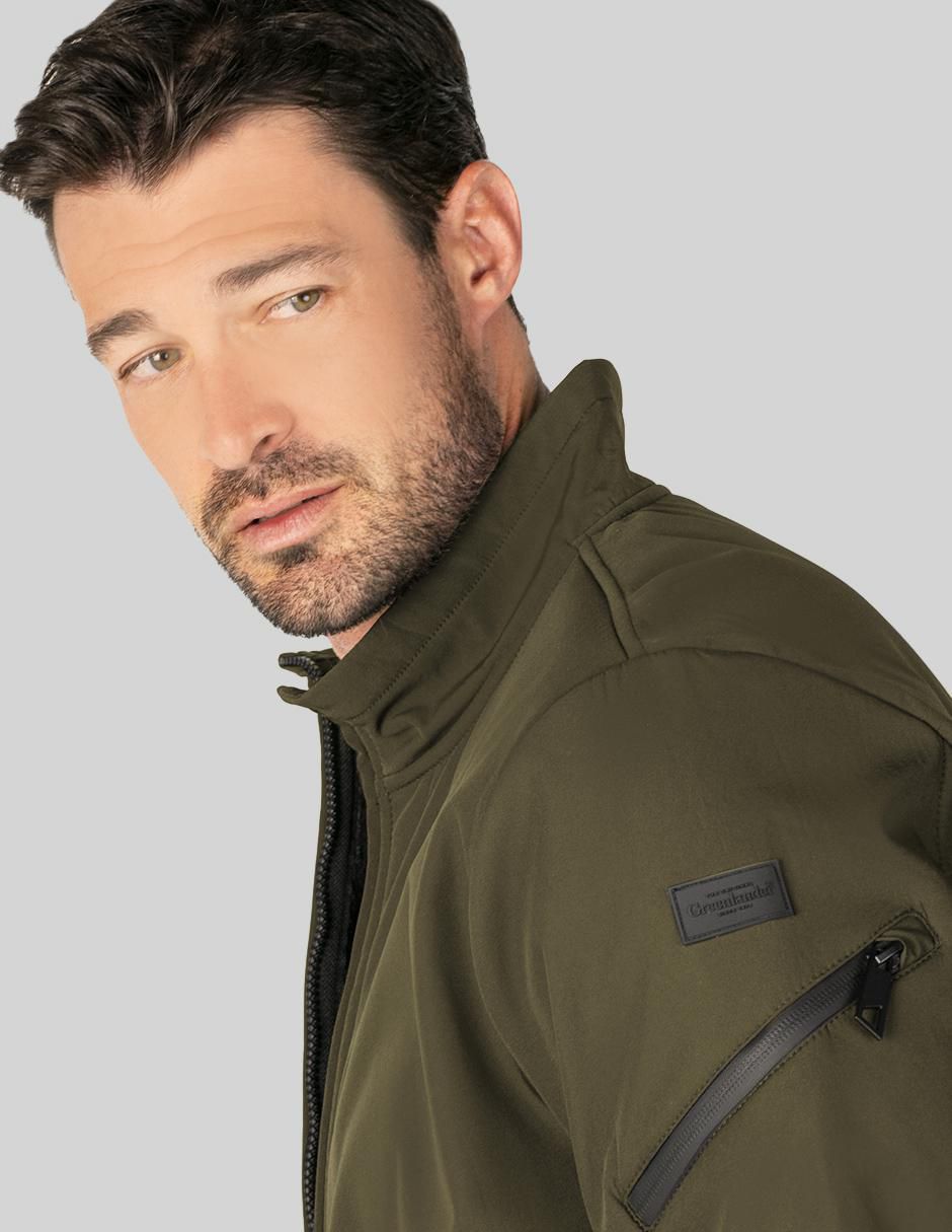 Chamarra bomber impermeable con bolsillos para hombre 5