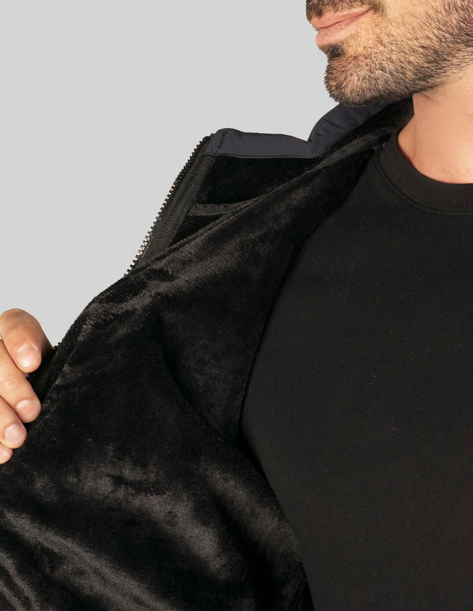 Chamarra bomber repelente al agua con bolsillos para hombre 3
