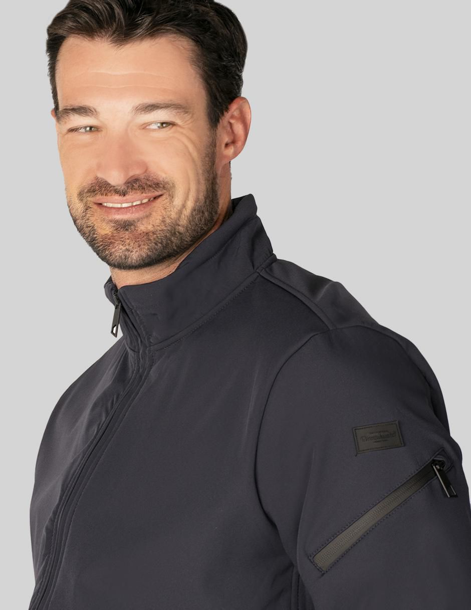 Chamarra bomber repelente al agua con bolsillos para hombre 5