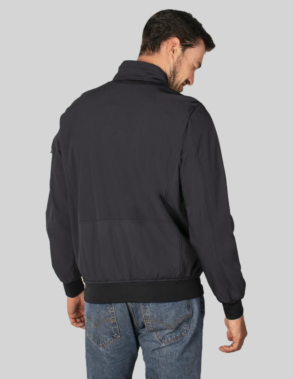 Chamarra bomber repelente al agua con bolsillos para hombre 6