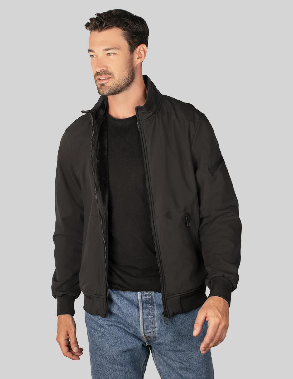 Chamarra bomber impermeable con bolsillos para hombre 2
