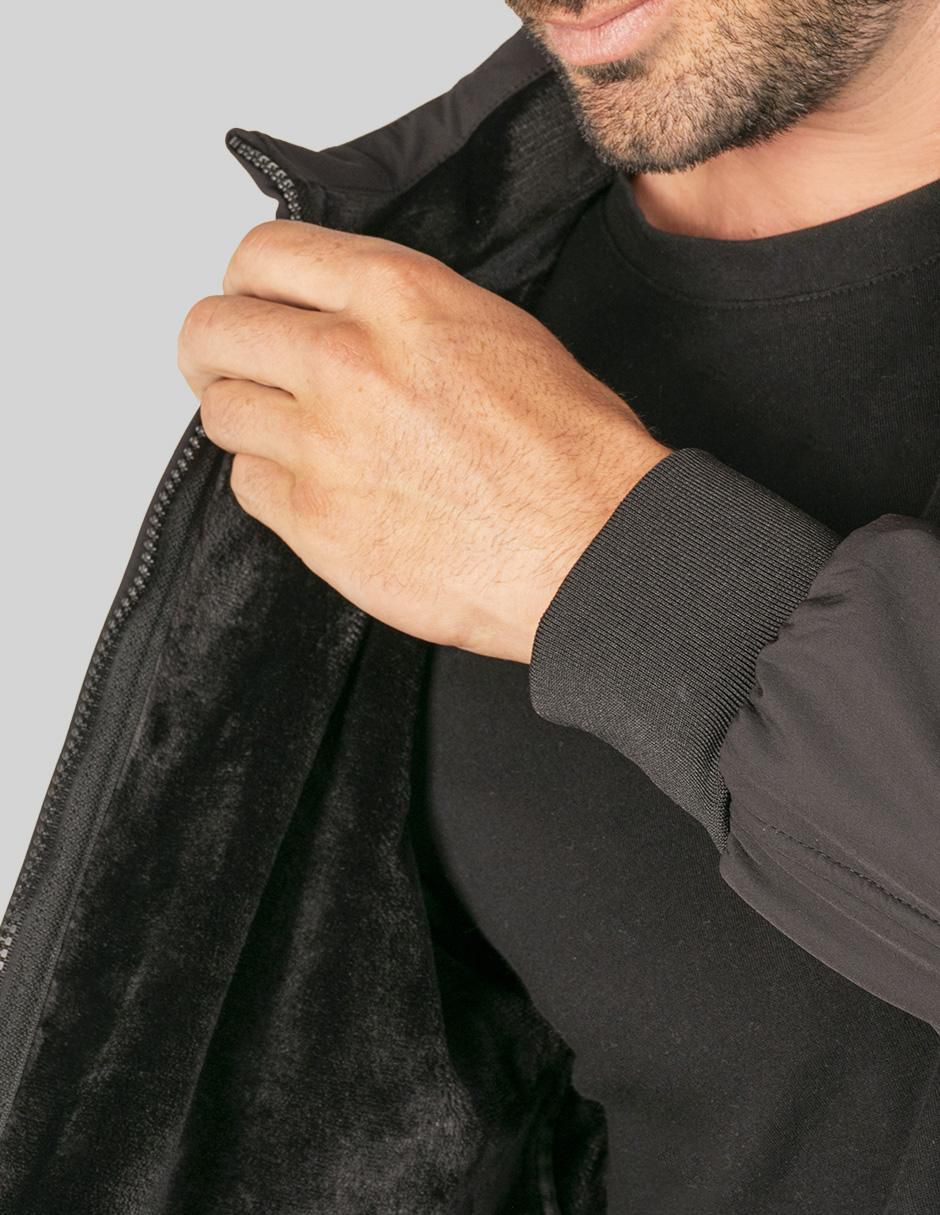 Chamarra bomber impermeable con bolsillos para hombre 3