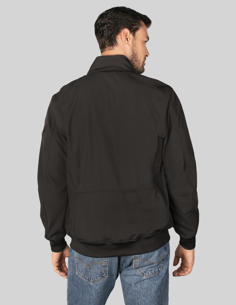 Chamarra bomber impermeable con bolsillos para hombre 6