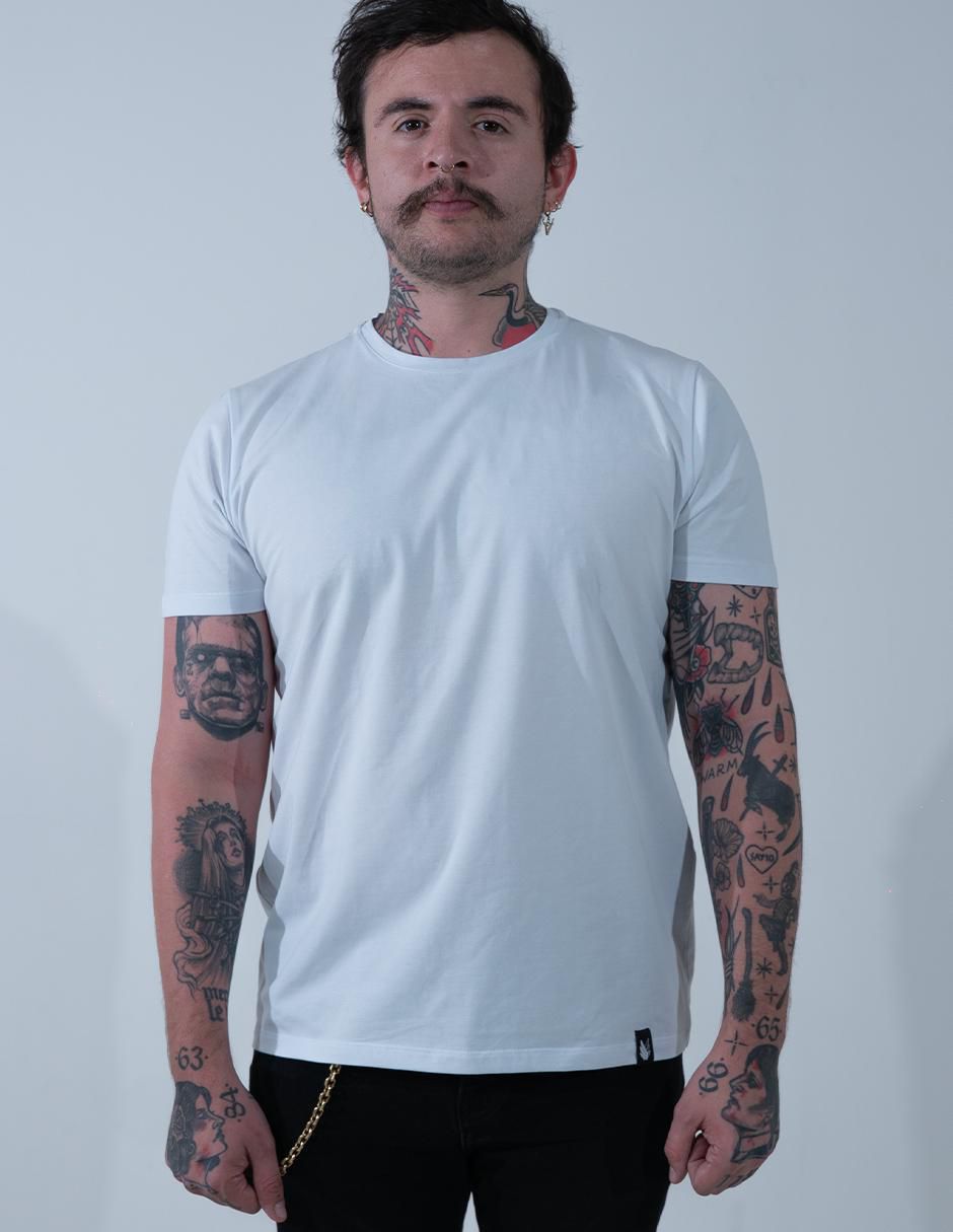 Playera esenciales cuello redondo para hombre