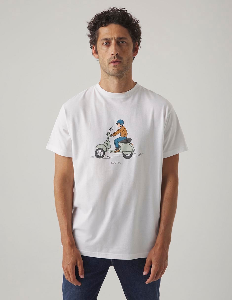 Playera Scotta cuello redondo para hombre