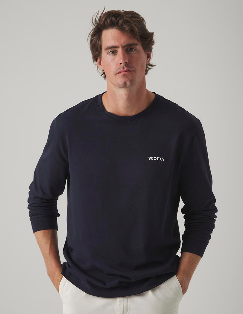 Playera cuello redondo para hombre