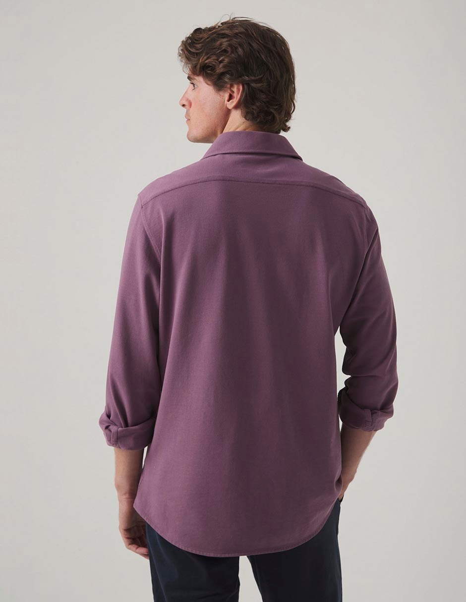 Camisa casual manga larga para hombre 4