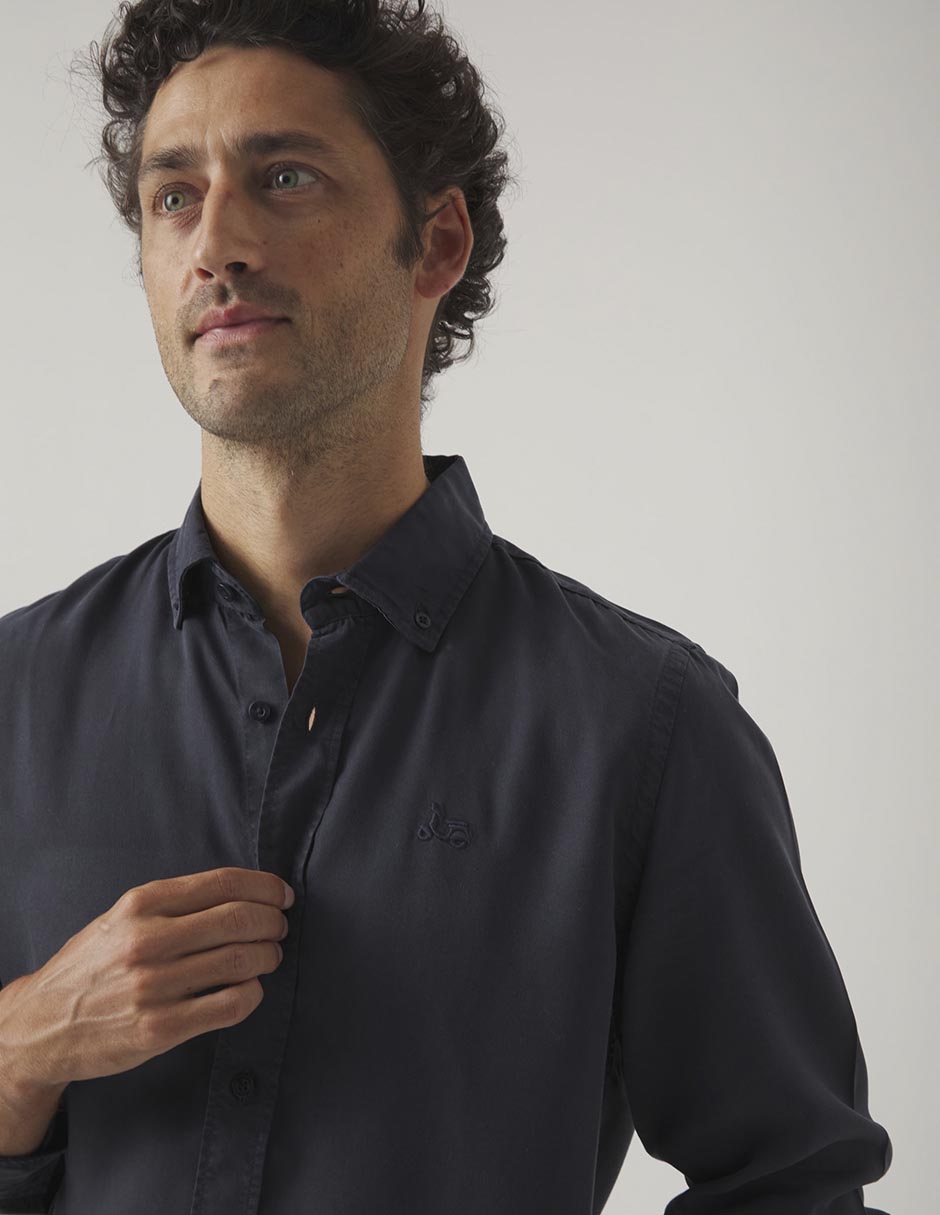 Camisa casual manga larga para hombre 3