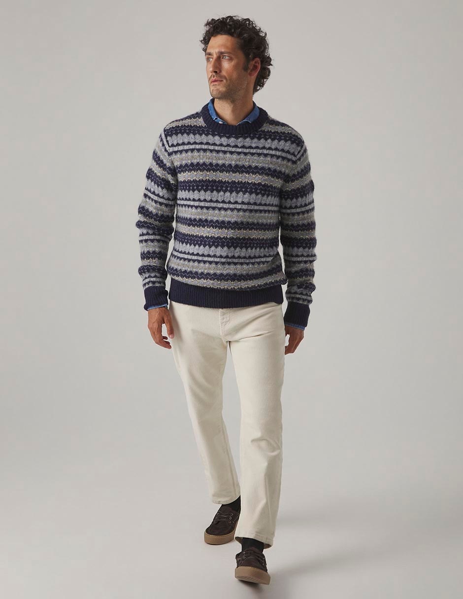 Suéter cuello redondo para hombre 2