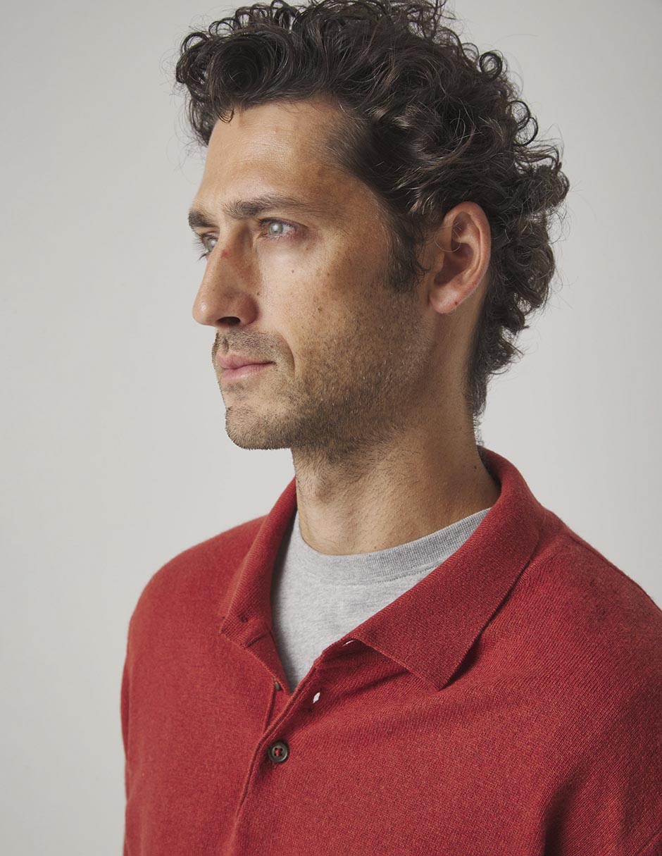 Suéter cuello polo para hombre 3