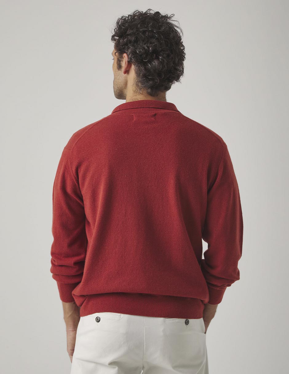 Suéter cuello polo para hombre 5