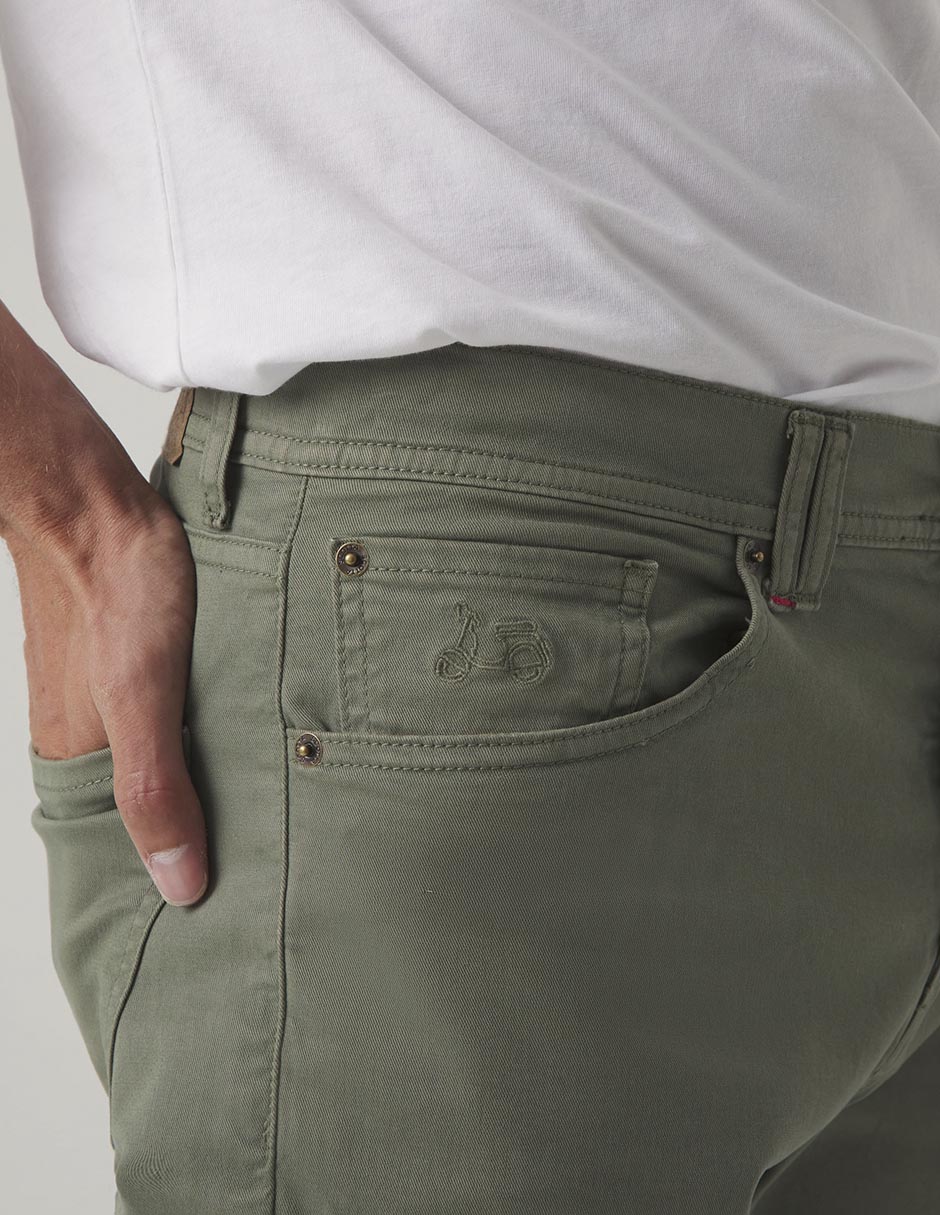 Pantalón skinny de algodón para hombre 2