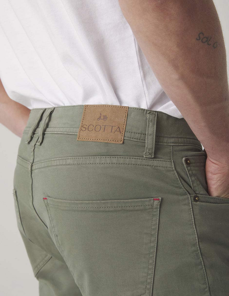 Pantalón skinny de algodón para hombre 5