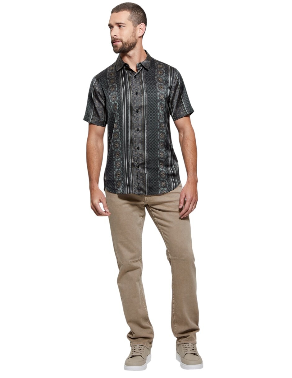 Camisa casual manga corta para hombre 3