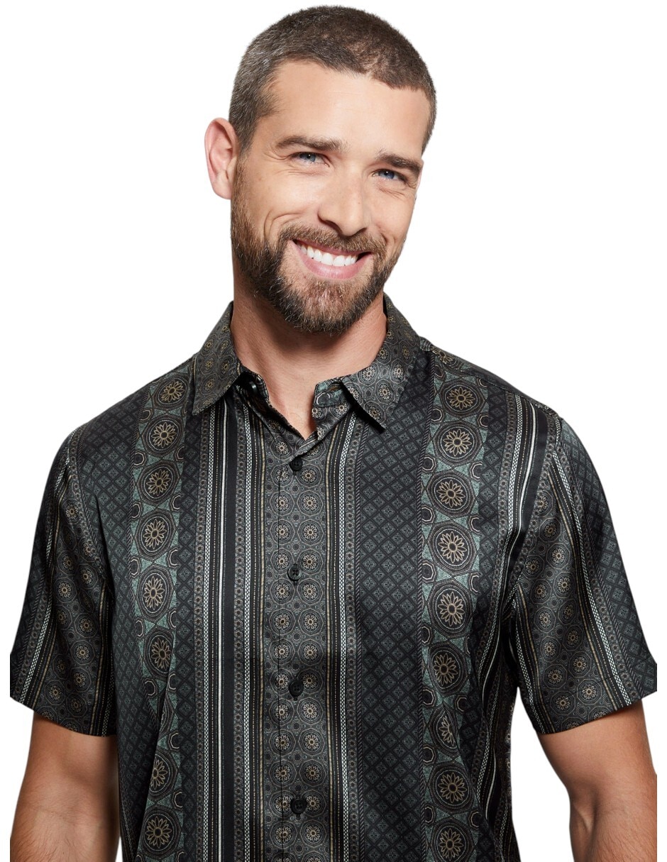 Camisa casual manga corta para hombre 4