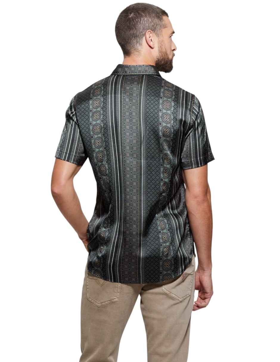 Camisa casual manga corta para hombre 5