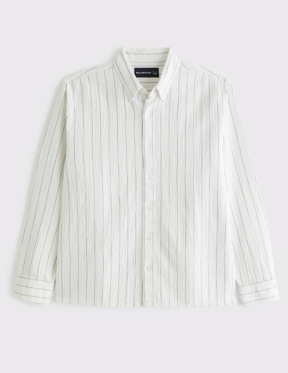 Camisa casual de algodón manga larga para hombre Camisa casual de algodón manga larga para hombre