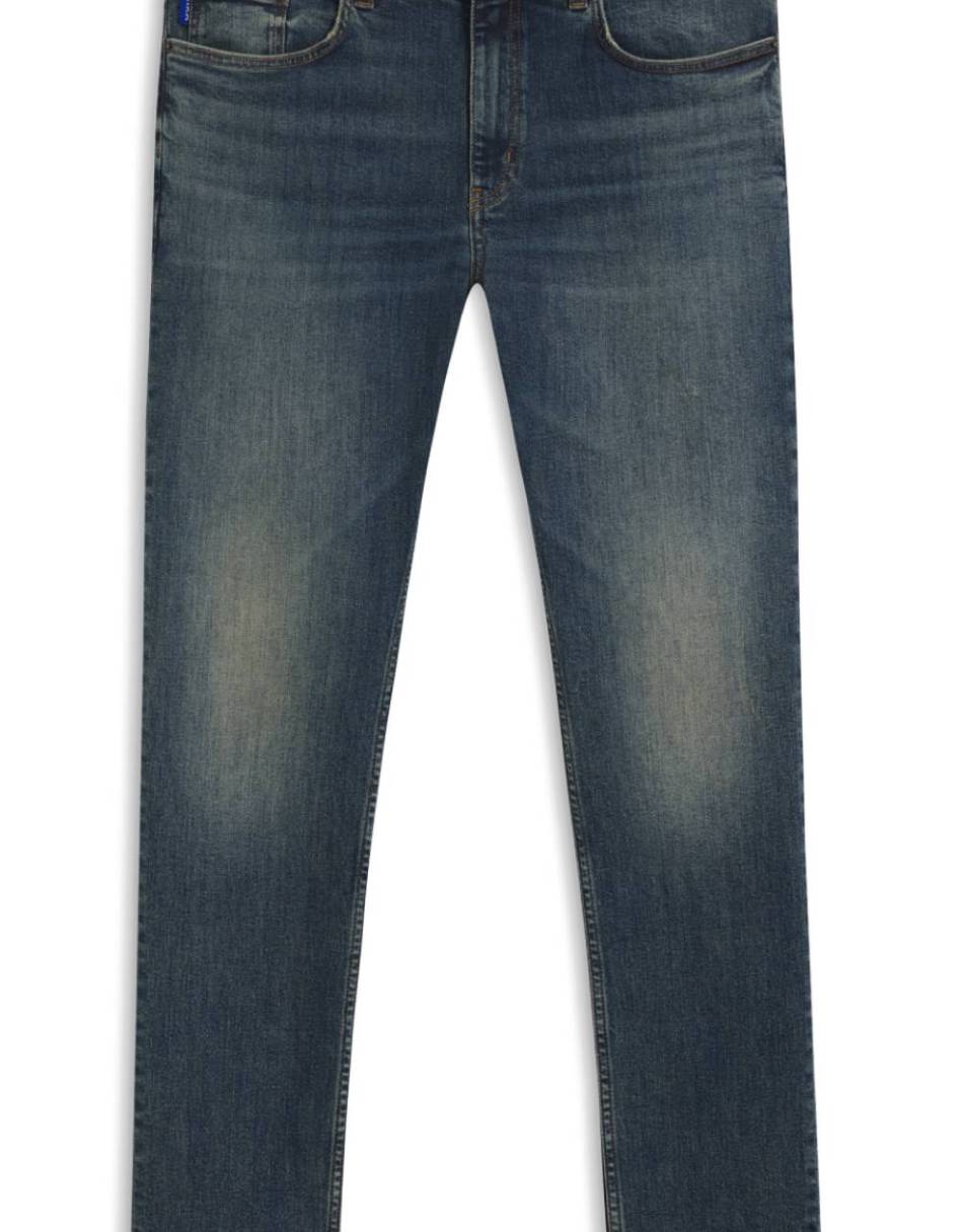 Jeans straight 50541552 413 Zane 102 lavado medio para hombre 6