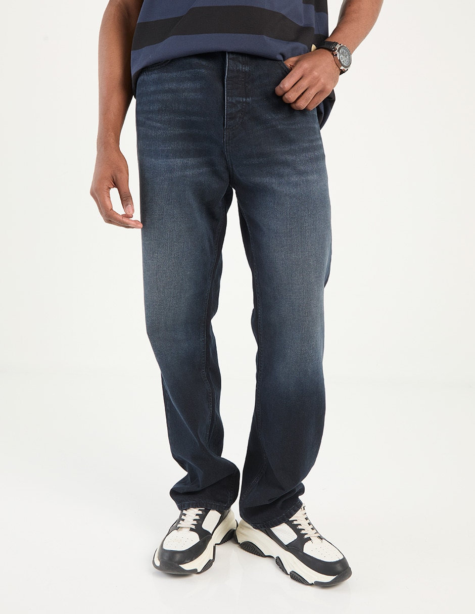 Jeans straight lavado medio para hombre Jeans straight lavado medio para hombre