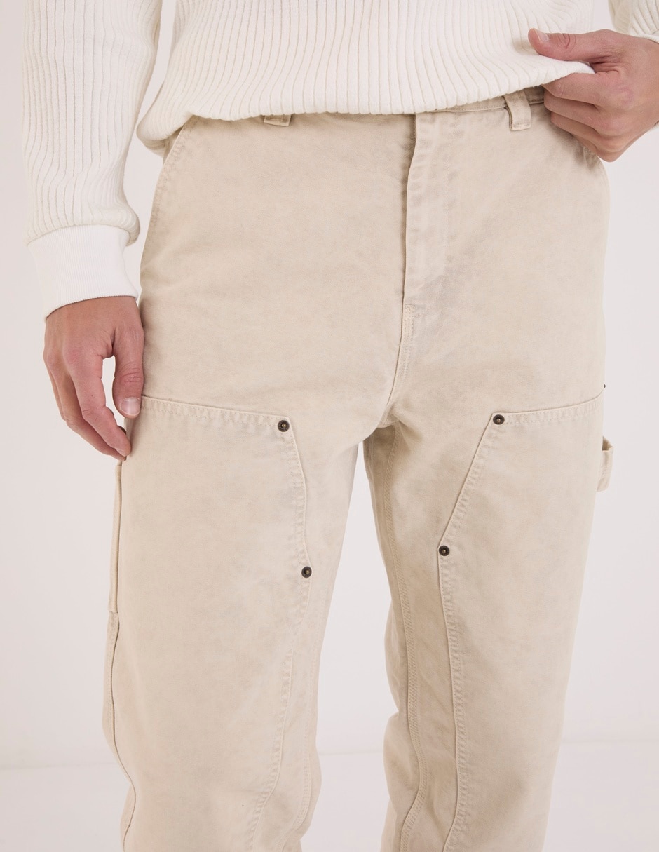Pants con botón para hombre 4