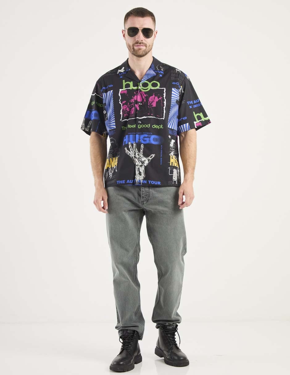Camisa casual de algodón manga corta para hombre 3